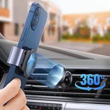 Заредете изображение във визуализатора на галерията – Ugreen 2in1 clamp and magnetic car phone holder on the ventilation grille black (LP450) - TopMag
