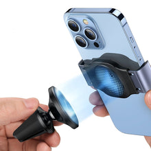 Заредете изображение във визуализатора на галерията – Ugreen 2in1 clamp and magnetic car phone holder on the ventilation grille black (LP450) - TopMag
