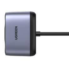 Заредете изображение във визуализатора на галерията – Ugreen USB / USB Type C car charger with splitter 2x car socket gray (CD252 30886) - TopMag

