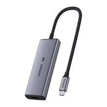 Заредете изображение във визуализатора на галерията – Ugreen 4in1 multi-functional HUB USB Type C - 3x USB 3.2 Gen 1 / HDMI 2.1 8K 30Hz gray (50629 CM500) - TopMag
