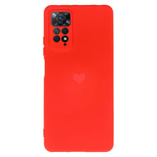 Заредете изображение във визуализатора на галерията – Vennus Silicone Heart Case for Xiaomi Redmi Note 11 Pro/Note 11 Pro 5G design 1 red
