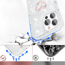 Заредете изображение във визуализатора на галерията – Kingxbar Epoxy Series case cover with original Swarovski crystals iPhone 13 Pro white - TopMag
