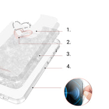 Заредете изображение във визуализатора на галерията – Kingxbar Epoxy Series case cover with original Swarovski crystals iPhone 13 Pro white - TopMag
