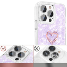 Заредете изображение във визуализатора на галерията – Kingxbar Epoxy Series case cover with original Swarovski crystals iPhone 13 Pro Max purple - TopMag
