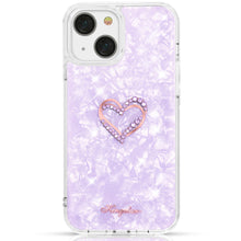 Заредете изображение във визуализатора на галерията – Kingxbar Epoxy Series case cover with original Swarovski crystals iPhone 13 purple - TopMag
