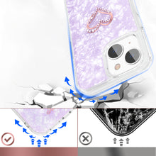 Заредете изображение във визуализатора на галерията – Kingxbar Epoxy Series case cover with original Swarovski crystals iPhone 13 purple - TopMag
