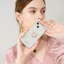 Заредете изображение във визуализатора на галерията – Kingxbar Epoxy Series case cover with original Swarovski crystals iPhone 13 multicolour - TopMag
