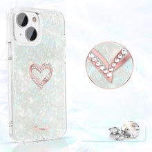 Заредете изображение във визуализатора на галерията – Kingxbar Epoxy Series case cover with original Swarovski crystals iPhone 13 multicolour - TopMag
