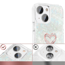 Заредете изображение във визуализатора на галерията – Kingxbar Epoxy Series case cover with original Swarovski crystals iPhone 13 multicolour - TopMag
