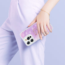 Заредете изображение във визуализатора на галерията – Kingxbar Epoxy Series case cover with original Swarovski crystals iPhone 13 Pro marble - TopMag
