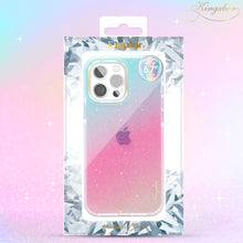Заредете изображение във визуализатора на галерията – Kingxbar Ombre Series colorful glitter case for iPhone 13 Pro Blue-pink - TopMag

