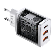 Заредете изображение във визуализатора на галерията – Baseus Compact quick charger USB Type C / 2x USB 30W 3A Power Delivery Quick Charge white (CCXJ-E02) - TopMag
