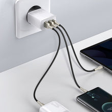 Заредете изображение във визуализатора на галерията – Baseus Compact quick charger USB Type C / 2x USB 30W 3A Power Delivery Quick Charge white (CCXJ-E02) - TopMag
