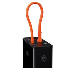 Заредете изображение във визуализатора на галерията – Baseus Elf powerbank 20000mAh 65W 2x USB / USB Type C / built-in cable USB Type C Power Delivery Quick Charge black (PPJL000001) - TopMag
