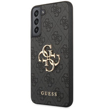 Заредете изображение във визуализатора на галерията – Guess GUHCS23M4GMGGR S23+ S916 grey/grey hardcase 4G Big Metal Logo
