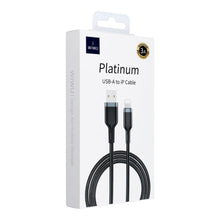 Заредете изображение във визуализатора на галерията – WiWU - Platinum Series Data Cable Wi-C019 USB A to Lightning 3A 1,2m - black
