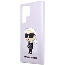 Заредете изображение във визуализатора на галерията – Karl Lagerfeld KLHCS23LSNIKBCU Sam S23 S918 Ultra hardcase purple/purple Silicone Ikonik
