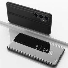 Заредете изображение във визуализатора на галерията – Hard Flip Case for Samsung Galaxy S23 FE Clear View Case - Black
