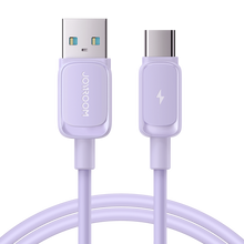 Заредете изображение във визуализатора на галерията – USB cable - USB C 3A 1.2m Joyroom S-AC027A14 - purple
