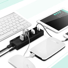 Заредете изображение във визуализатора на галерията – Ugreen multifunctional HUB 7in1 USB-A - 7xUSB-A 5Gb/s black (US219)
