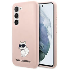 Заредете изображение във визуализатора на галерията – Karl Lagerfeld KLHCS23SSNCHBCP S23 S911 hardcase pink/pink Silicone Choupette

