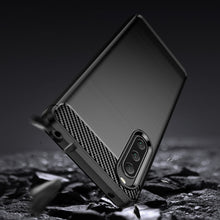Заредете изображение във визуализатора на галерията – Carbon Case cover for Sony Xperia 10 V flexible silicone carbon cover black
