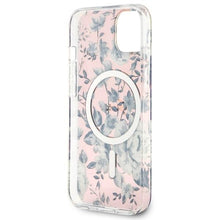 Заредете изображение във визуализатора на галерията – Guess GUHMP14MHCFWSP iPhone 14 Plus 6.7" pink/pink hardcase Flower MagSafe
