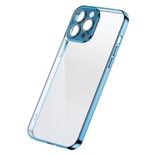 Заредете изображение във визуализатора на галерията – Joyroom Chery Mirror Case Cover for iPhone 13 Pro Metallic Frame Blue (JR-BP908 sea blue) - TopMag
