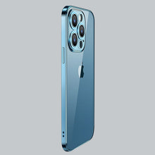 Заредете изображение във визуализатора на галерията – Joyroom Chery Mirror Case Cover for iPhone 13 Pro Metallic Frame Blue (JR-BP908 sea blue) - TopMag
