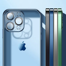 Заредете изображение във визуализатора на галерията – Joyroom Chery Mirror Case Cover for iPhone 13 Pro Max Metallic Frame Blue (JR-BP909 sea blue) - TopMag
