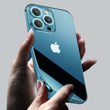 Заредете изображение във визуализатора на галерията – Joyroom Chery Mirror Case Cover for iPhone 13 Pro Max Metallic Frame Blue (JR-BP909 sea blue) - TopMag
