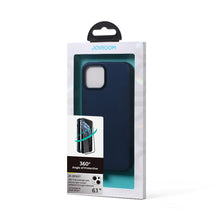 Заредете изображение във визуализатора на галерията – Joyroom 360 Full Case front and back cover for iPhone 13 + tempered glass screen protector blue (JR-BP927 blue) - TopMag
