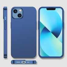 Заредете изображение във визуализатора на галерията – Joyroom 360 Full Case front and back cover for iPhone 13 + tempered glass screen protector blue (JR-BP927 blue) - TopMag

