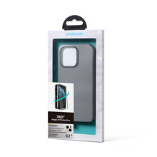 Заредете изображение във визуализатора на галерията – Joyroom 360 Full Case front and back cover for iPhone 13 + tempered glass screen protector grey (JR-BP927 tranish) - TopMag
