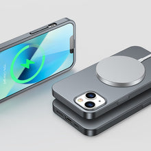 Заредете изображение във визуализатора на галерията – Joyroom 360 Full Case front and back cover for iPhone 13 + tempered glass screen protector grey (JR-BP927 tranish) - TopMag

