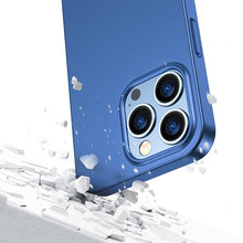 Заредете изображение във визуализатора на галерията – Joyroom 360 Full Case front and back cover for iPhone 13 Pro Max + tempered glass screen protector blue (JR-BP928 blue) - TopMag
