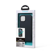 Заредете изображение във визуализатора на галерията – Joyroom 360 Full Case front and back cover for iPhone 13 Pro + tempered glass screen protector black (JR-BP935 black) - TopMag
