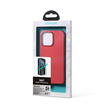Заредете изображение във визуализатора на галерията – Joyroom 360 Full Case front and back cover for iPhone 13 Pro + tempered glass screen protector red (JR-BP935 red) - TopMag
