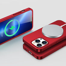 Заредете изображение във визуализатора на галерията – Joyroom 360 Full Case front and back cover for iPhone 13 Pro + tempered glass screen protector red (JR-BP935 red) - TopMag
