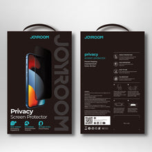 Заредете изображение във визуализатора на галерията – Joyroom Knight 2,5D Privacy TG Anti-Spy tempered glass for iPhone 13 mini (JR-PF901) - TopMag
