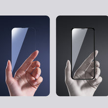 Заредете изображение във визуализатора на галерията – Joyroom Knight 2,5D FS TG tempered glass for iPhone 13 Pro / iPhone 13 full screen (JR-PF908) - TopMag
