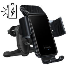Заредете изображение във визуализатора на галерията – Baseus automatic solar electric phone mount holder for air vent black (SUZG000001) - TopMag
