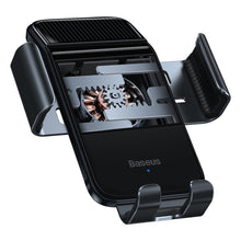 Заредете изображение във визуализатора на галерията – Baseus automatic solar electric phone mount holder for air vent black (SUZG000001) - TopMag
