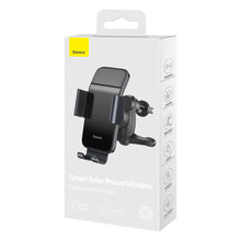 Заредете изображение във визуализатора на галерията – Baseus automatic solar electric phone mount holder for air vent black (SUZG000001) - TopMag
