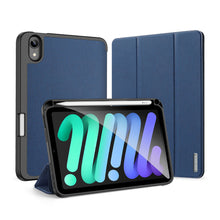Заредете изображение във визуализатора на галерията – DUX DUCIS Domo Tablet Cover with Multi-angle Stand and Smart Sleep Function for iPad mini 2021 blue - TopMag
