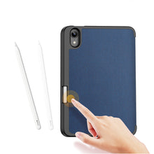 Заредете изображение във визуализатора на галерията – DUX DUCIS Domo Tablet Cover with Multi-angle Stand and Smart Sleep Function for iPad mini 2021 blue - TopMag
