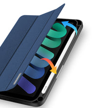 Заредете изображение във визуализатора на галерията – DUX DUCIS Domo Tablet Cover with Multi-angle Stand and Smart Sleep Function for iPad mini 2021 blue - TopMag
