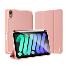 Заредете изображение във визуализатора на галерията – DUX DUCIS Domo Tablet Cover with Multi-angle Stand and Smart Sleep Function for iPad mini 2021 pink - TopMag
