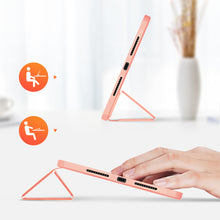 Заредете изображение във визуализатора на галерията – DUX DUCIS Domo Tablet Cover with Multi-angle Stand and Smart Sleep Function for iPad mini 2021 pink - TopMag
