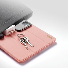 Заредете изображение във визуализатора на галерията – DUX DUCIS Domo Tablet Cover with Multi-angle Stand and Smart Sleep Function for iPad mini 2021 pink - TopMag

